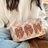 3 Bows - Dusty Rose Large Nylon Bag