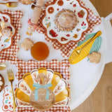 Gobble Turkey Shaped Paper Plates