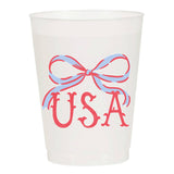 USA Bow-Frosted-Patriotic