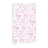 Handpainted Pink Mahjong Toile Wrapping Paper