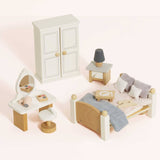 Wooden Dolls House Bedroom