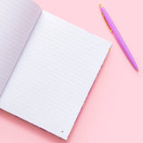 Hardcover Notebook - Green Gingham w/ Flowers