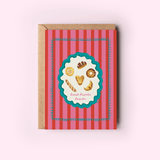 Bread Friends Forever Bread Lovers BFFs Greeting Card