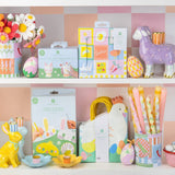 Hand-Painted Easter Bunnies Ceramic Candle Holders