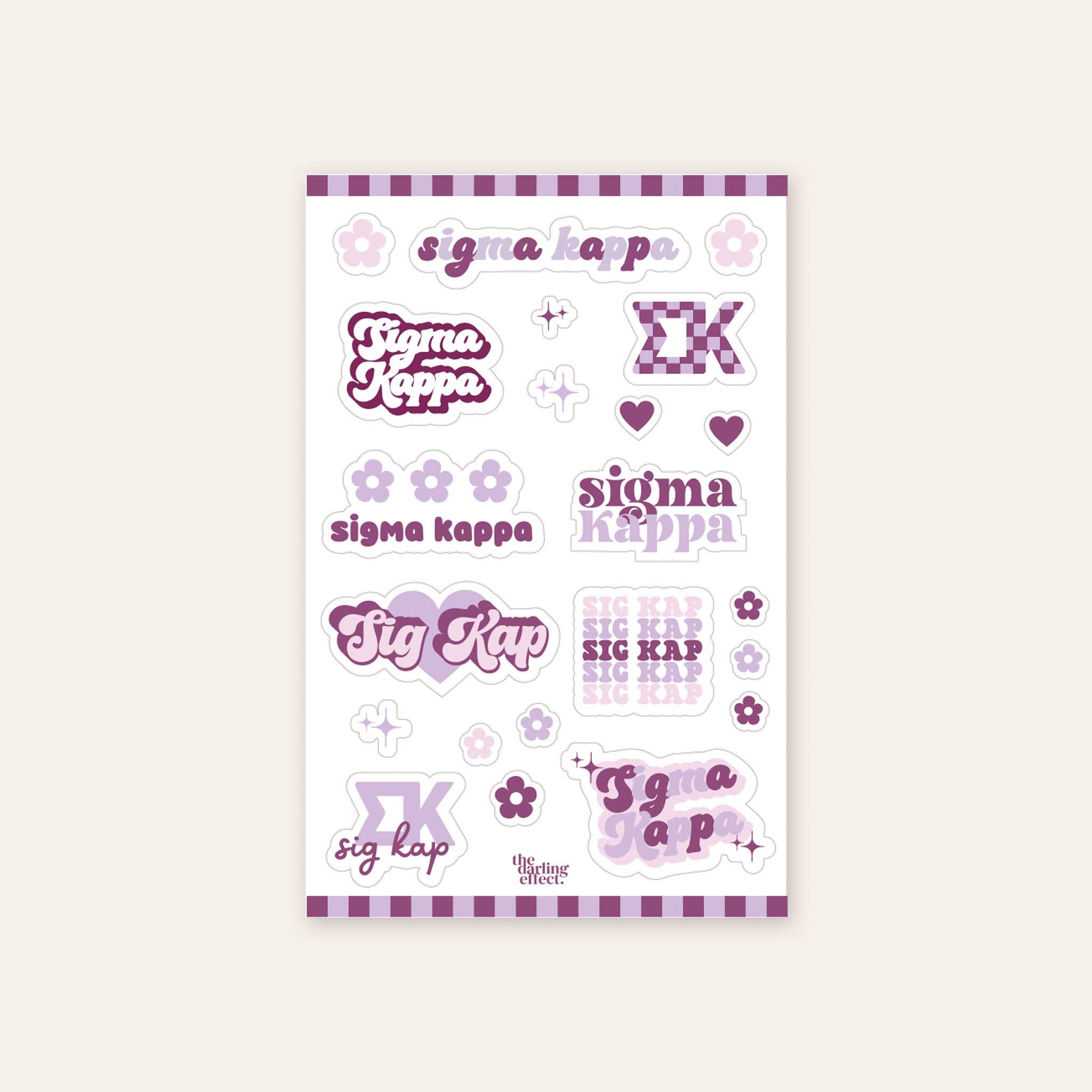 Sorority Sticker Sheet - 19 Chapters Available