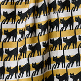 Salem Cat Stripe Tea Towel