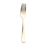 Shiny Metallic Gold Plastic Forks - 24 pcs