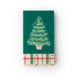 CHRISTMAS TREE PLAID GUEST TOWELS