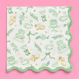 Bach Napkins Green Pattern