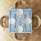 Colorful Chinoiserie II Square Tablecloth