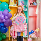 "Taylor" Quilted Confetti Hearts Backpack