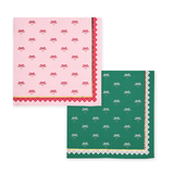 Coquette Christmas - Bows Large Party Napkins - Holiday