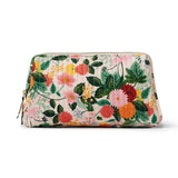 Dahlia Quilted Large Cosmetic Pouch