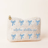 Sorority Bows & Pearls Teddy Pouch