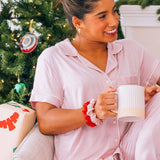 Silk Hair Scrunchie | Large | Poinsettia