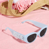Something Blue Sunnies - bride embossed sunglasses, bride gift, bachelorette party