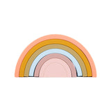 Stacking Rainbow Silicone Baby Toy Teething Learning Toy