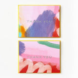 Abstract Foil Thank You Card Set