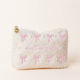 Sorority Bows & Pearls Teddy Pouch