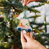 Needlepoint Icon Ornament - Golf Cart