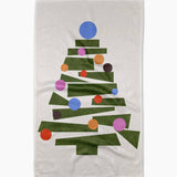 Modern Festive Tree Tea Towel