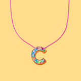Colorful Confetti Alphabet Necklace