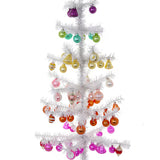 Decorated Tinsel Tree - Large White