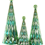 Mid Century Diamond Trees- Green/Mint