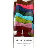 Velvet Bow Ornament Boxed Set