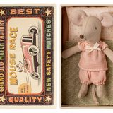 Little sister mouse in matchbox