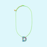 Colorful Confetti Alphabet Necklace