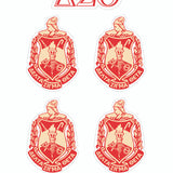 Sorority Crest Theme Sticker Sheet- Delta Sigma Theta