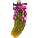 Pickle with Bow Ornament