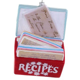 Favorite Recipes Ornament - Red