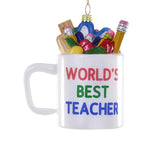 World's Best Teacher Mug Ornament