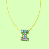 Colorful Confetti Alphabet Necklace