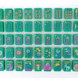 Desert Bloom American Mahjong Tiles by Mod Mahj - DESERT JADE