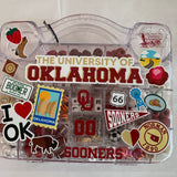 The University of Oklahoma Bag Charm Bead Kit