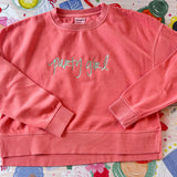 Coral Party Girl Sweatshirt
