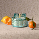 Volcano Blue Textured Mercury Signature Candle- 19 oz