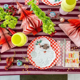 St. Nick Small Plate in Brown & Pink