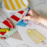 Coloring Summer Treats Placemat