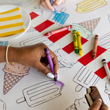 Coloring Summer Treats Placemat