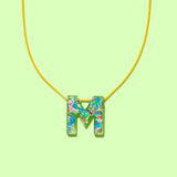 Colorful Confetti Alphabet Necklace