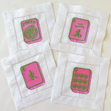 Mahjong Cocktail Napkin S/4
