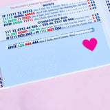 Pastel Blue Mahj to My Heart Mahjong Card Line Marker™