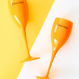 Orange Champagne Flute
