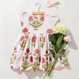 Girls Marisol Dress- Rose Dandelion