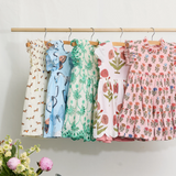 GIrls Jennifer Dress- Multi Flower Drop