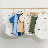 Baby Boys Jack Shirt- Dachshunds in Sweaters
